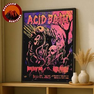 Acid Bath Art Print At Brooklyn Paramount In Brooklyn New York On July 25 2025 Skeleton Horror Theme Home Decor Poster Canvas