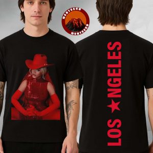 Beyonce Shirt On Cowboy Carter Tour In Los Angeles California 2025 Red Sequin Cowgirl Outfit Design All Over Print Shirt