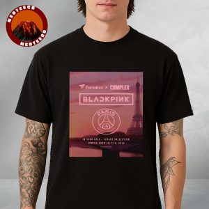 Blackpink Merch Design At Eiffel Tower In Paris France On July 30 2025 PSG Collaboration Highlight Unisex T-Shirt