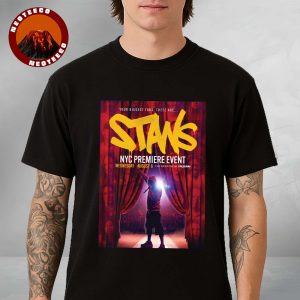 Eminem Stans Poster At Pier 17 In New York NY On August 6 2025 Premiere Event Hip Hop Theme Unisex T-Shirt