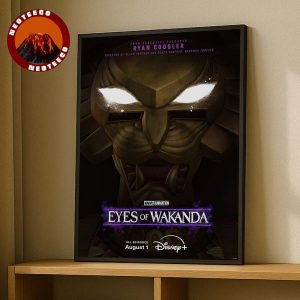 Eyes Of Wakanda Marvel Animation Key Visual Releasing On August 1 2025 Home Decor Poster Canvas