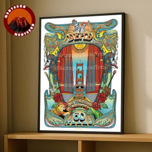 Grateful Dead Poster At Golden Gate Park In San Francisco California On August 1 2025 60 Year Anniversary Psychedelic Artwork Home Decor Poster Canvas