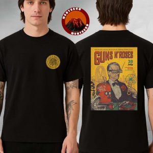 Guns N Roses Merch Tee At Luxembourg Open Air In Luxembourg City LU On July 28 Featuring Surreal Retro Sci-Fi 2025 Two Sides Unisex T-Shirt