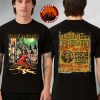 Iron Maiden Run For Your Lives World Tour 2025 United Kingdom Event Tee Tour Dates Biker Eddie Breaks Through The Wall Two Sides Unisex T-Shirt