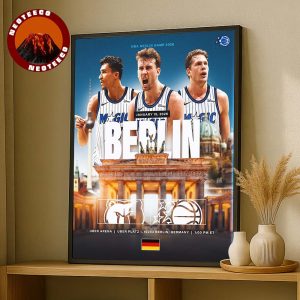 Memphis Grizzlies Vs Orlando Magic Matchup NBA Europe Games Berlin At Uber Arena January 15 2026 Home Decor Poster Canvas