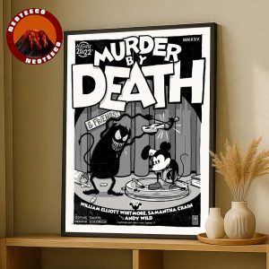 Murder By Death Art Print At Gothic Theatre In Denver Colorado 2025 Cartoon Vinyl Theme Home Decor Poster Canvas