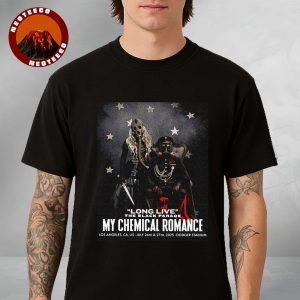 My Chemical Romance Art Print At Dodger Stadium In Los Angeles CA On July 26 2025 Black Parade Tribute Design Unisex T-Shirt
