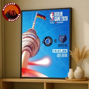 NBA Game Artwork At Uber Arena In Berlin Germany On January 15 2026 Featuring Memphis Grizzlies Vs Orlando Magic Home Decor Poster Canvas