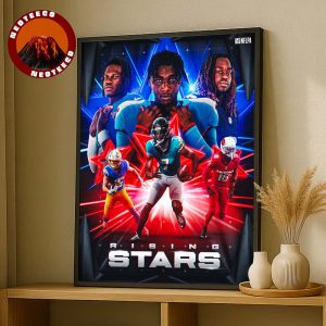 NFL Rising Stars Poster Rookie Class 2025 Merch Sales Top Players Football Art Home Decor Poster Canvas