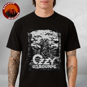 Ozzy Osbourne Tribute Art Print Throne Scene With Bats On Gothic Background 2025 Dark Metal Tribute Design Unisex T-Shirt