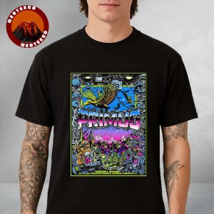 Primus Music Print At Shreveport Municipal Auditorium In Shreveport LA 2025 Alien Sci-Fi Scene Unisex T-Shirt