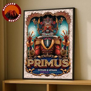 Primus Poster At Saenger Theatre In New Orleans Louisiana On July 28 2025 Psychedelic Skeleton Theme Home Decor Poster Canvas