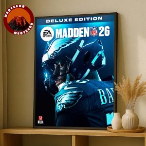 Saquon Barkley Poster On Deluxe Edition Madden 26 2025 NFL Football Philadelphia Eagles Home Decor Poster Canvas