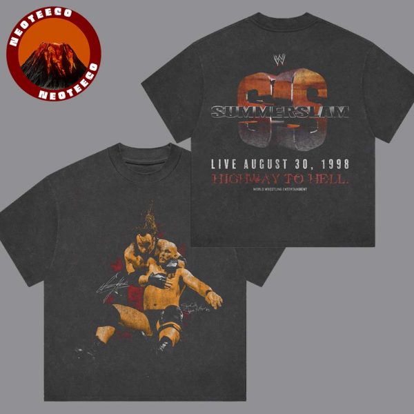 WWE SummerSlam Highway To Hell Live August 30 1998 Vintage Two Sides Unisex T-Shirt