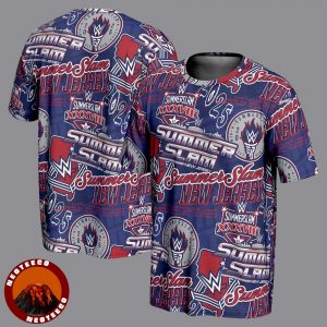 WWE SummerSlam New Jersey 2025 August 2 And 3 All Over Print Logo T-Shirt