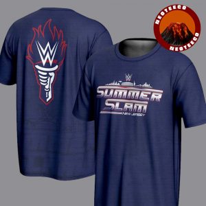 WWE SummerSlam New Jersey 2025 August 2 And 3 City And The Torch Navy All Over Print Shirt