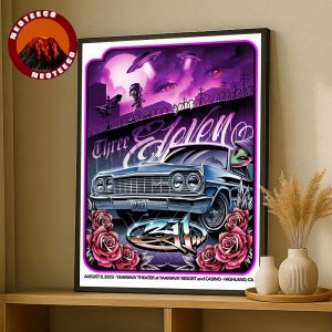 311 Live Show Poster At Yaamava’ Theater In Highland CA On August 8th 2025 Alien Car Artwork Home Decor Poster Canvas