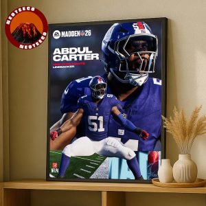 Abdul Carter New York Giants Rookie Debut Madden NFL 26 American Football 2026 Home Decor Poster Canvas