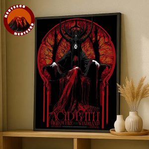 Acid Bath Show With High On Fire And Windhand At Hollywood Palladium In Los Angeles California On August 22 2025 Dark Goddess Artwork Home Decor Poster Canvas