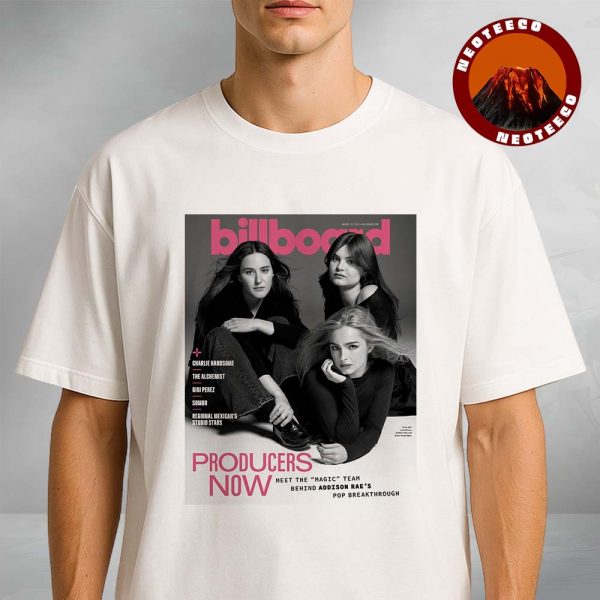 Addison Rae Billboard Magazine Cover At August 2025 In Producers Now Pop Breakthrough Black And White Photography Unisex T-Shirt