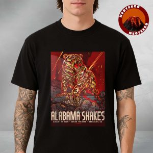 Alabama Shakes Music Art Print At Greek Theatre In Berkeley On August 14 2025 Fierce Bear Artwork Unisex T-Shirt