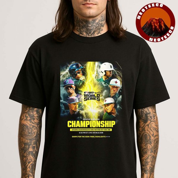 Arizona Diamondbacks Baseball Poster In RBI World Series On 2025 Senior Division Championship Artwork Unisex T-Shirt