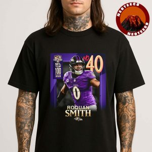 Baltimore Ravens Roquan Smith Poster NFL Top 100 Players 2025 Ranked No 40 Football Art Print Unisex T-Shirt