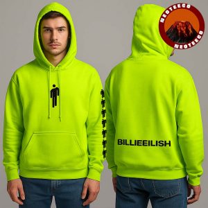 Billie Eilish Hanging Blohsh Neon Green Hoodie Unisex Pullover Sweatshirt