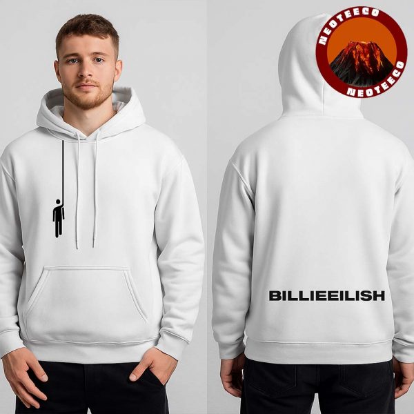 Billie Eilish Hanging Blohsh White Hoodie Unisex Pullover Sweatshirt