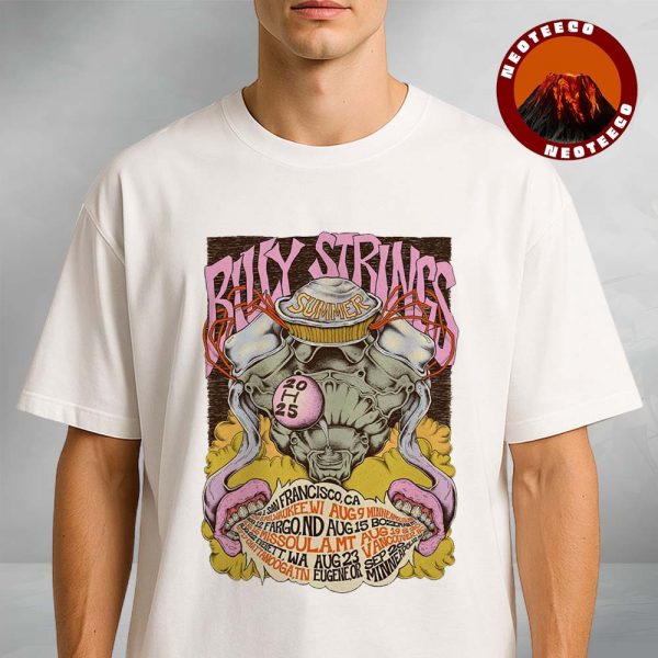 Billy Strings Concert Poster In USA Summer Tour 2025 Psychedelic Artwork Unisex T-Shirt