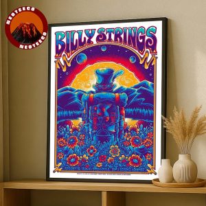 Billy Strings Merch Design At University Center In Missoula Montana MT On August 16  2025 Zazzcorp Limited Edition Artwork Home Decor Poster Canvas