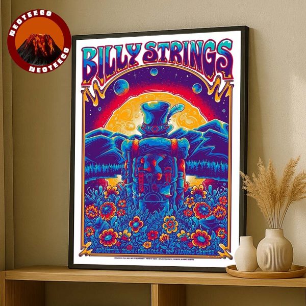 Billy Strings Merch Design At University Center In Missoula Montana MT On August 16  2025 Zazzcorp Limited Edition Artwork Home Decor Poster Canvas