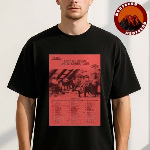 Caamp Collector’s Tour Poster At Smale Park In Cincinnati OH On August 24 2025 United States Tour Vintage Artwork Unisex T-Shirt