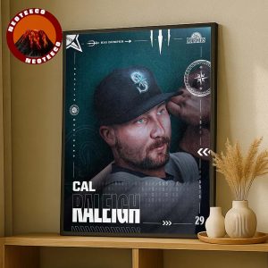 Cal Raleigh Seattle Mariners 45 Home Runs MLB Baseball 2025 Home Decor Poster Canvas