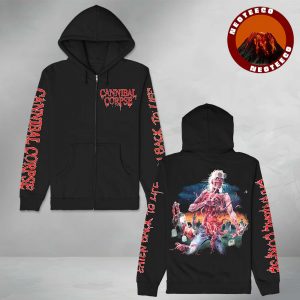Cannibal Corpse Eaten Back To Life Official Unisex Zip Up Hoodie