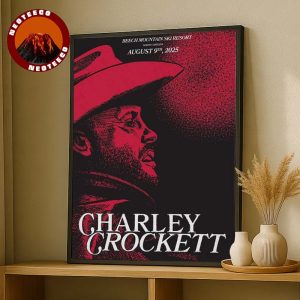 Charley Crockett Music Poster At Beech Mountain Ski Resort In North Carolina On August 9 2025 Western Vintage Artwork Home Decor Poster Canvas
