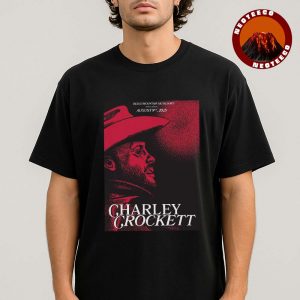 Charley Crockett Music Poster At Beech Mountain Ski Resort In North Carolina On August 9 2025 Western Vintage Artwork Unisex T-Shirt