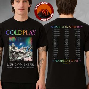 Coldplay Merch Tee At  Craven Park In Hull UK On August 18-19 2025 Music Of The Spheres Tour Two Sides Unisex T-Shirt