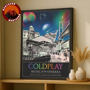Coldplay Tour Poster At Craven Park In Hull UK On August 18-19 2025 Music Of The Spheres Tour Cosmic Artwork Home Decor Poster Canvas