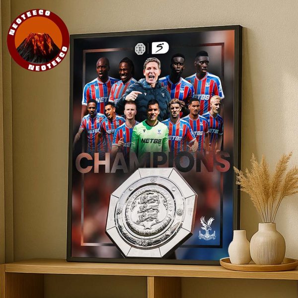 Crystal Palace Football Club 2025 FA Community Shield Winners Premier League Football Home Decor Poster Canvas