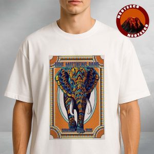 Dave Matthews Band Tour Poster At Multiple Venues In USA On Summer 2025 Ornate Elephant Artwork Unisex T-Shirt