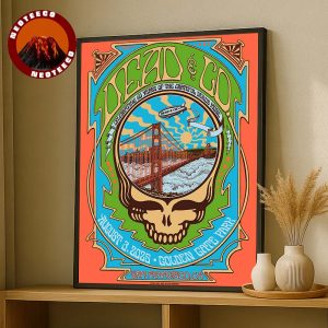 Dead And Company Live Show Music Poster At Golden Gate Park In San Francisco CA On August 3 2025 Celebrating 60 Years Of Grateful Dead Home Decor Poster Canvas