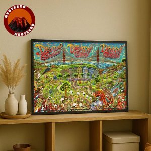 Dead And Company Music Poster At Golden Gate Park In San Francisco CA On August 1 To 3 2025 Skeleton Festival Artwork Home Decor Poster Canvas