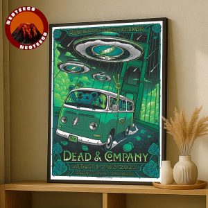 Dead And Company Poster At Golden Gate Park In San Francisco On August 1 To 3 2025 With Alien Spaceship Art Home Decor Poster Canvas