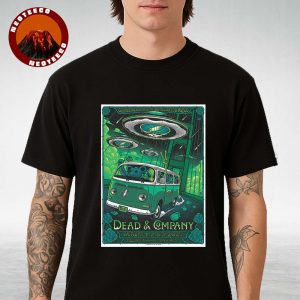 Dead And Company Poster At Golden Gate Park In San Francisco On August 1 To 3 2025 With Alien Spaceship Art Unisex T-Shirt