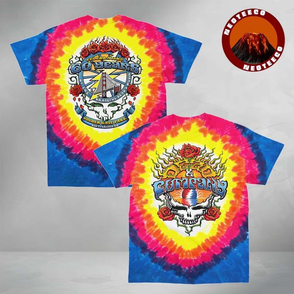 Dead And Company Tee At Golden Gate Park In San Francisco CA On August 2025 Celebrating 60 Years Of Grateful Dead Music All Over Print Shirt