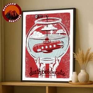 Death Cab For Cutie Art Print Poster At MetLife Stadium In East Rutherford NJ On August 9 2025 Home Decor Poster Canvas