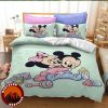 Disney Bedding Set Kids Cartoon Mickey Minnie Couple Duvet Cover Pillowcases