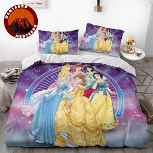 Disney Princess Bedding Set Kids Duvet Cover Fairy Tale Ariel Cinderella Aurora Belle