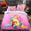 Disney Princess Bedding Set with Ariel Cinderella Belle Jasmine Aurora Snow White Comforter Cover